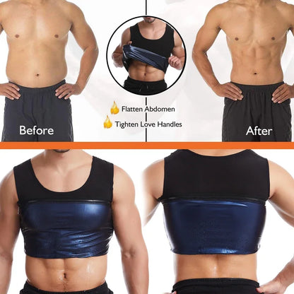 New Men Neoprene Sweat Sauna Vest Body Shapers Vest Waist Trainer Slimming Vest Shapewear Waist Shaper Corset for Women
