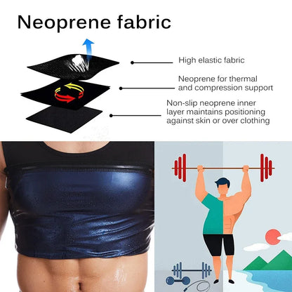 New Men Neoprene Sweat Sauna Vest Body Shapers Vest Waist Trainer Slimming Vest Shapewear Waist Shaper Corset for Women