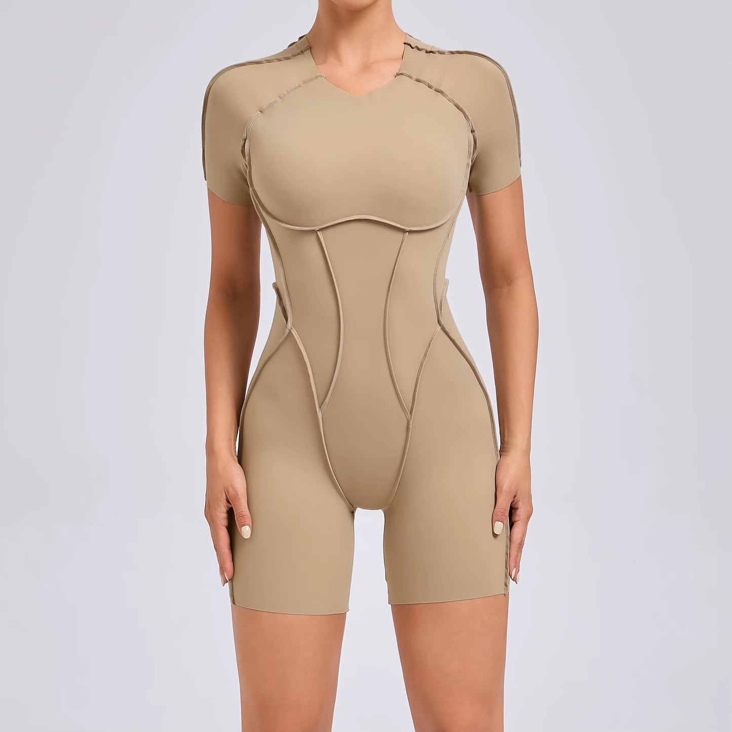 Short Jumpsuit Gym Clothes for Women Sportswear Fitness Overalls Backless Scrunch Booty Yoga Suit Sports Set Outfit